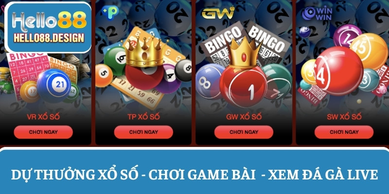 Dự thưởng xổ số - chơi game bài - xem đá gà live
