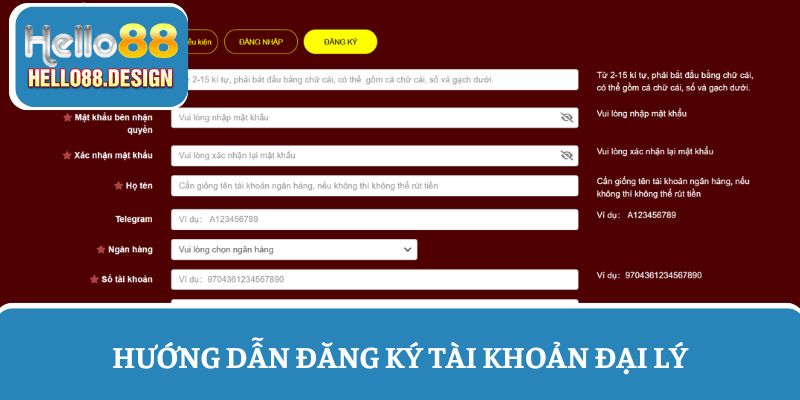 Các bước đăng ký làm đối tác Hello88