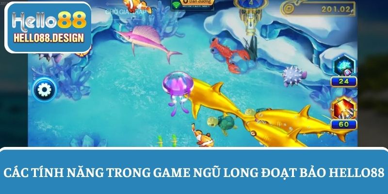 Các tính năng trong Ngũ Long Đoạt Bảo Hello88