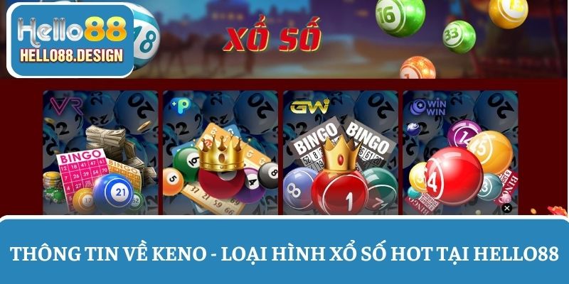 Thông tin về xổ số Keno tại nhà cái Hello88